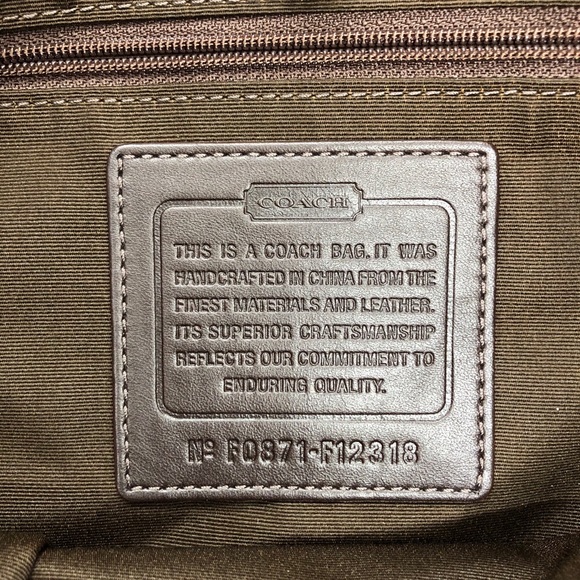 Authentic Coach Gold Tote - Picture 8 of 11